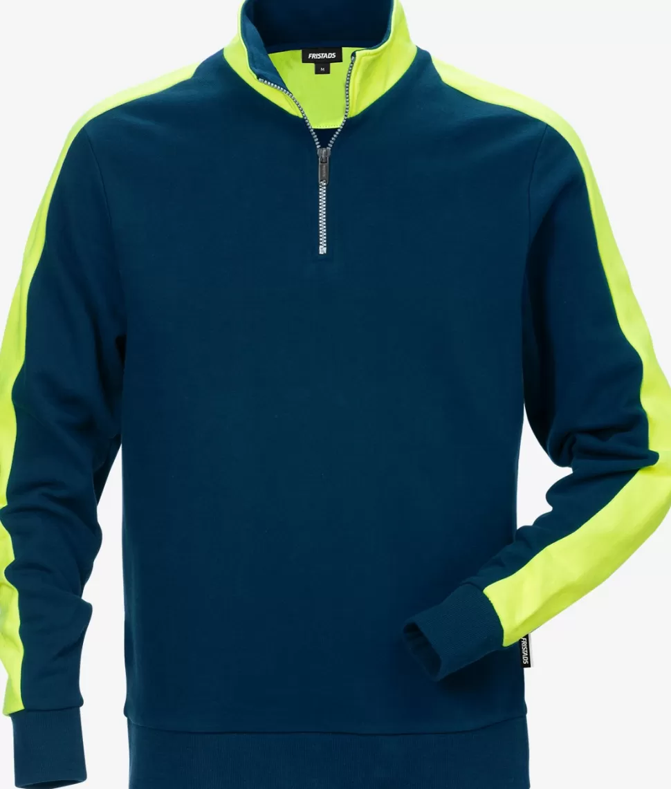 Herren Fristads Sweatshirts | Sweatshirts<Sweatshirt Mit Kurzem Reißverschluss 7449 RTS