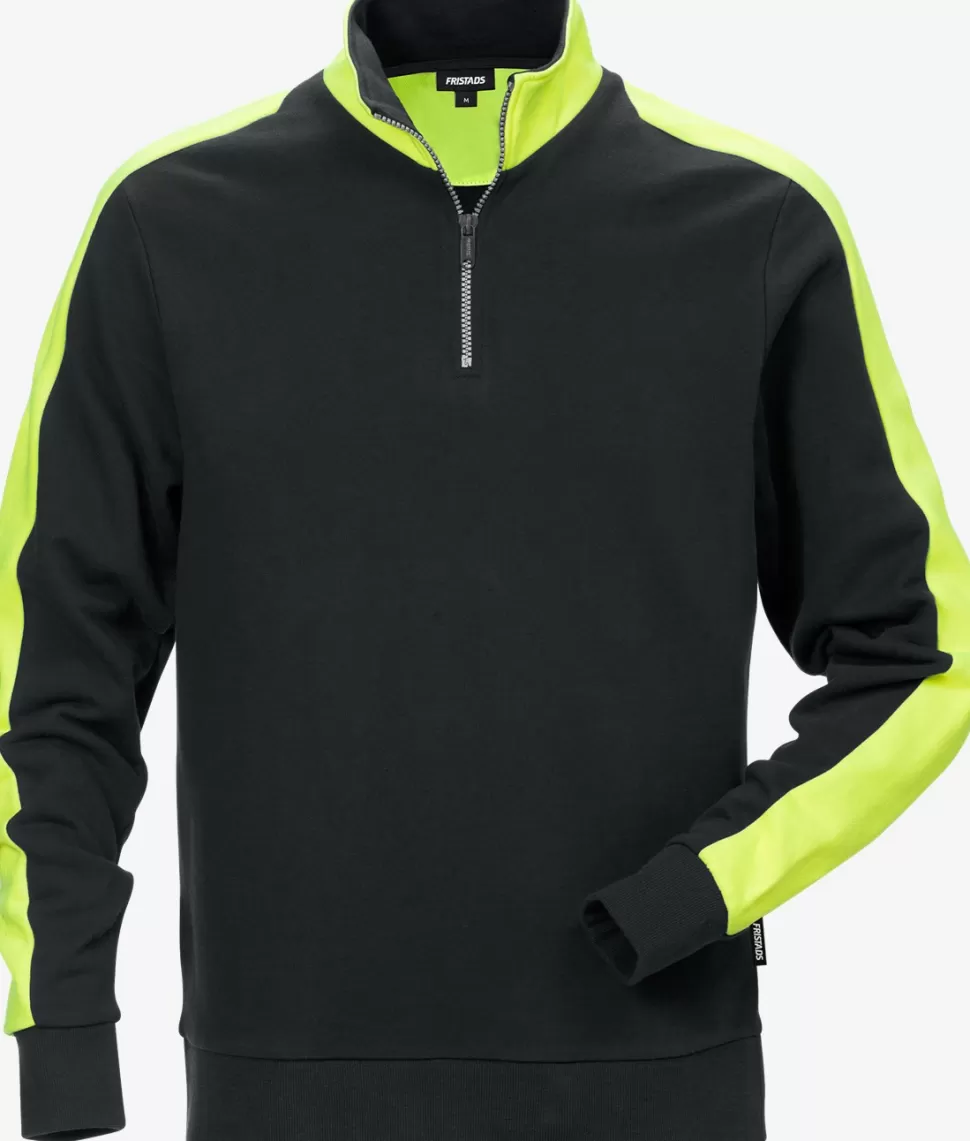 Herren Fristads Sweatshirts | Sweatshirts<Sweatshirt Mit Kurzem Reißverschluss 7449 RTS