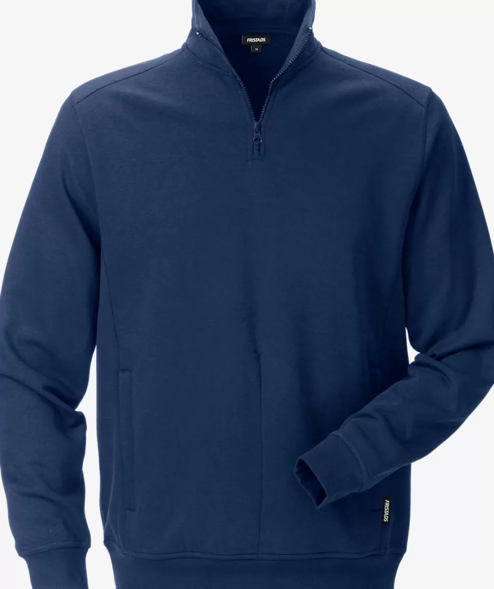 Herren Fristads Sweatshirts | Sweatshirts<Sweatshirt Mit Kurzem Reißverschluss 7607 SM